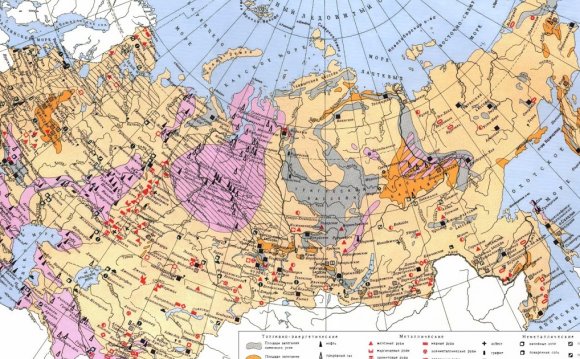 Карта Ресурсов России